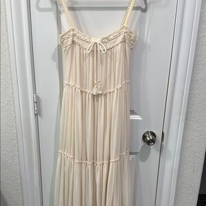 Robin Piccone Cream Maxi Dress